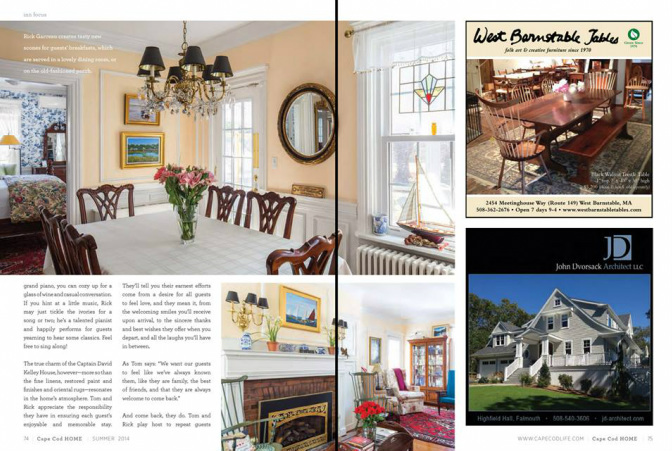 Boston Interior Photographer in Cape Cod Home Magazine